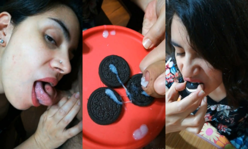 Blowjob Dekar Cum Wala Oreo Kha Rahi Hai Gf