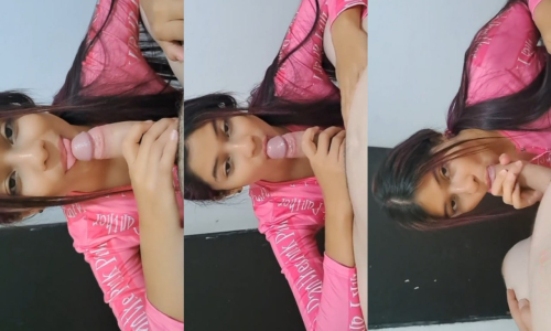 Youtuber Girl Lost Bet and Gets My Rich Dick a Great Blowjob