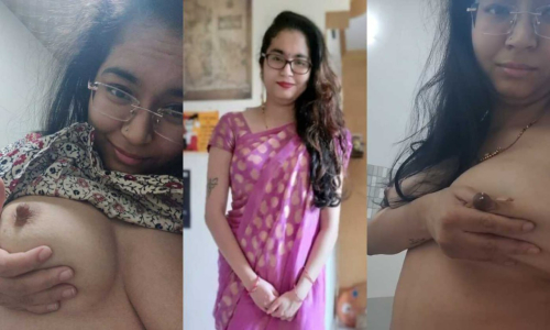 Tattoed Horny Wife Milking Boobs