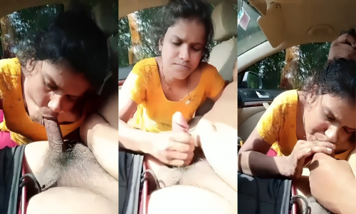 Marathi Randi Giving Deep Blowjob Inside Car For Money