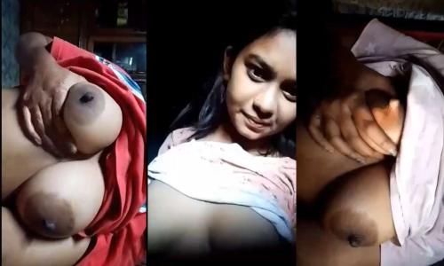 Cute Gf Showing Pressing Boobs