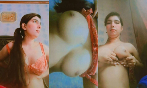 Pakistani Busty Maal Squeezing Tight Round Boobs