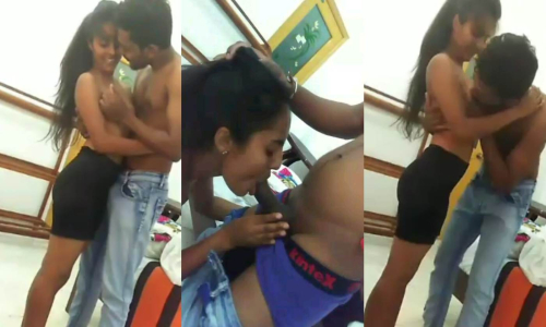 Desi Lover Enjoying In Hostel