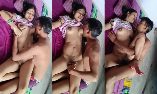 Newly Married Bengali Village Wife Romance with Gulabi Frock and Sex with Her Devar