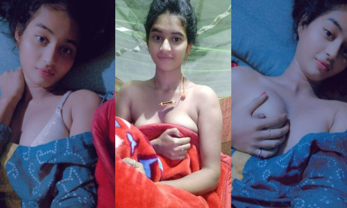 Cute Innocent Face Girl Showing Boobs Fingering Her Shaved Pussy