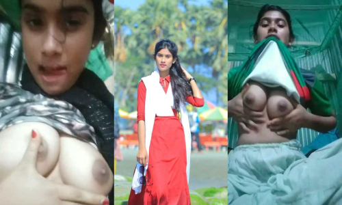 Horny GF Pressing Boobs Fingering 5 Clip