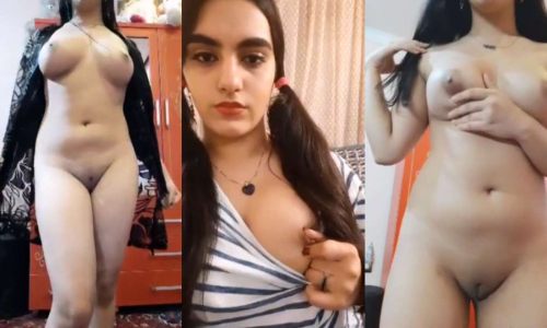 Cute Desi Babe in Lingerie Showing Nude