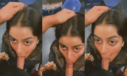 Desi Girl Sucking Boyfriend Dick In Public Toilet