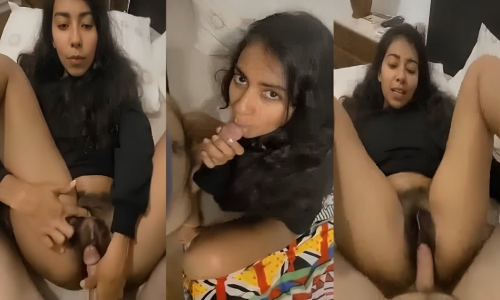 Sexy Horny Babe Giving Blowjob Fucking