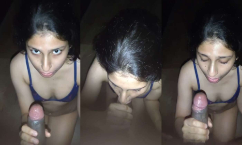 Sexy Horny Babe Sucking Big Cock